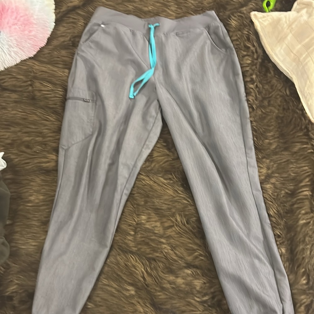 High Waisted Figs Zamora Scrub Pant XL/T Graphite